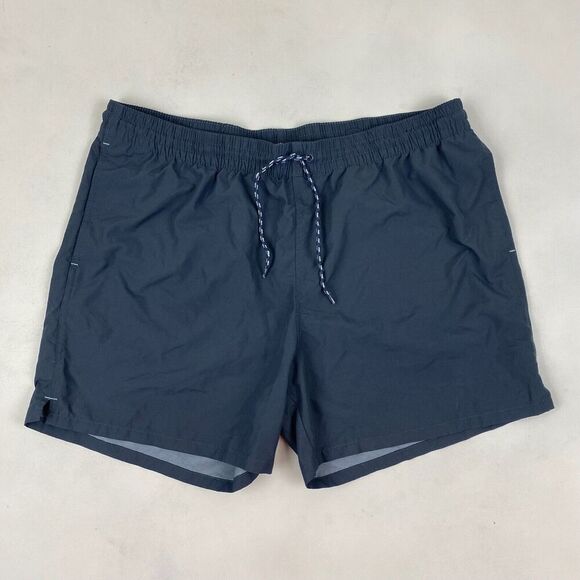 Goodfellow & Co. Elastic Drawstring Waist Swim Trunks Size XL Blue Gray Unlined - Picture 2 of 6